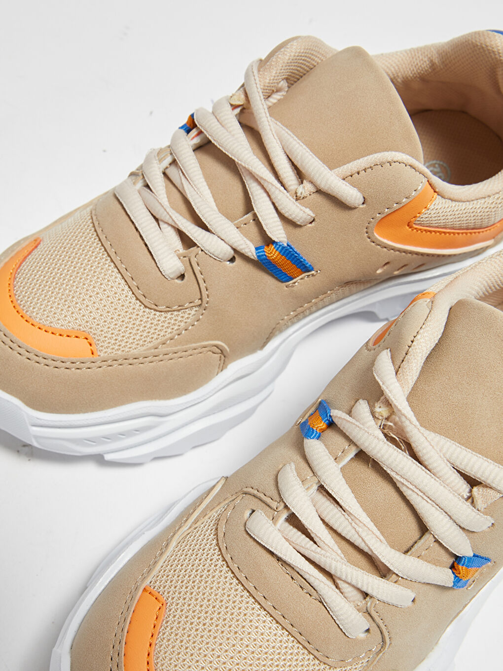 Bej Erkek Çocuk Kalın Taban Spor Ayakkabı-4