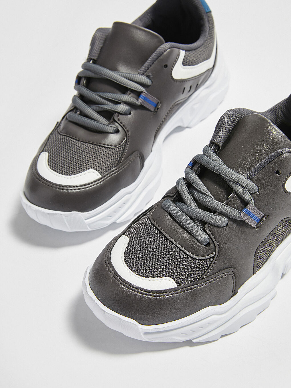 Gri Erkek Çocuk Kalın Taban Spor Ayakkabı-2