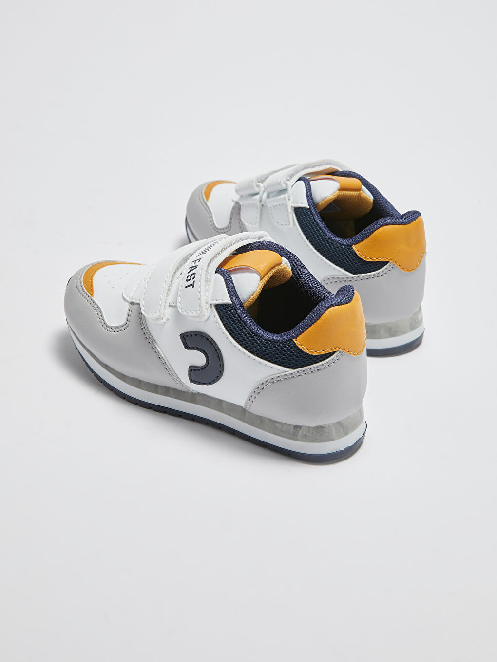 Karışık Işıklı Cırt Cırtlı Erkek Çocuk Spor Ayakkabı-5