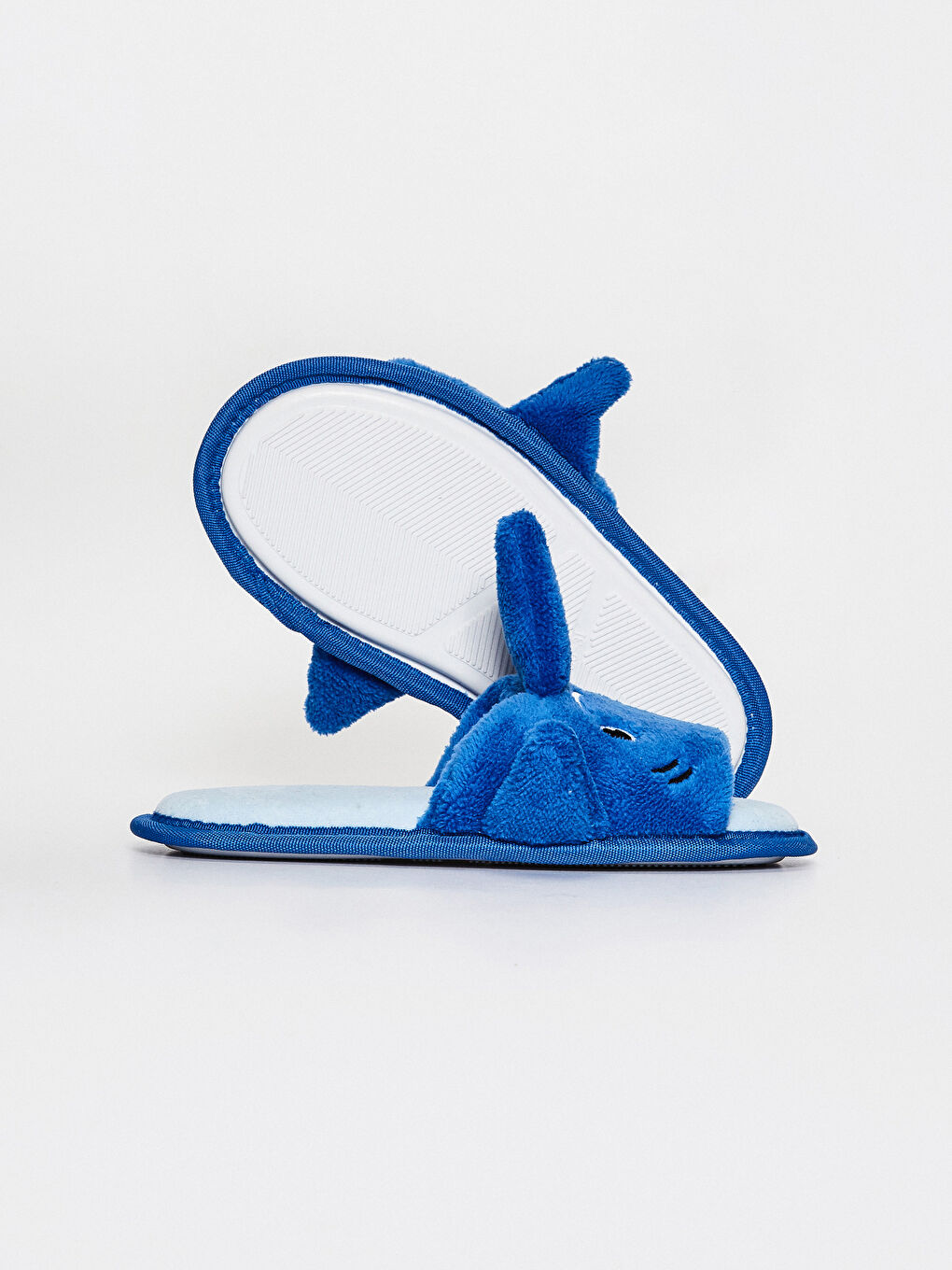 Mavi Erkek Çocuk 3D Köpekbalığı Ev Terliği-2