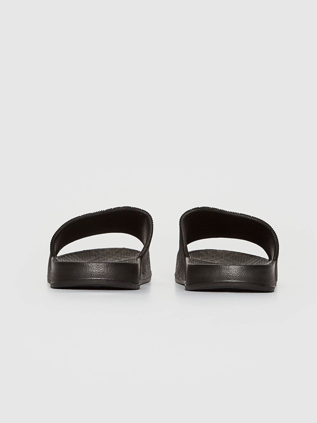 Siyah Tek Bantlı Erkek Çizgili Terlik-4