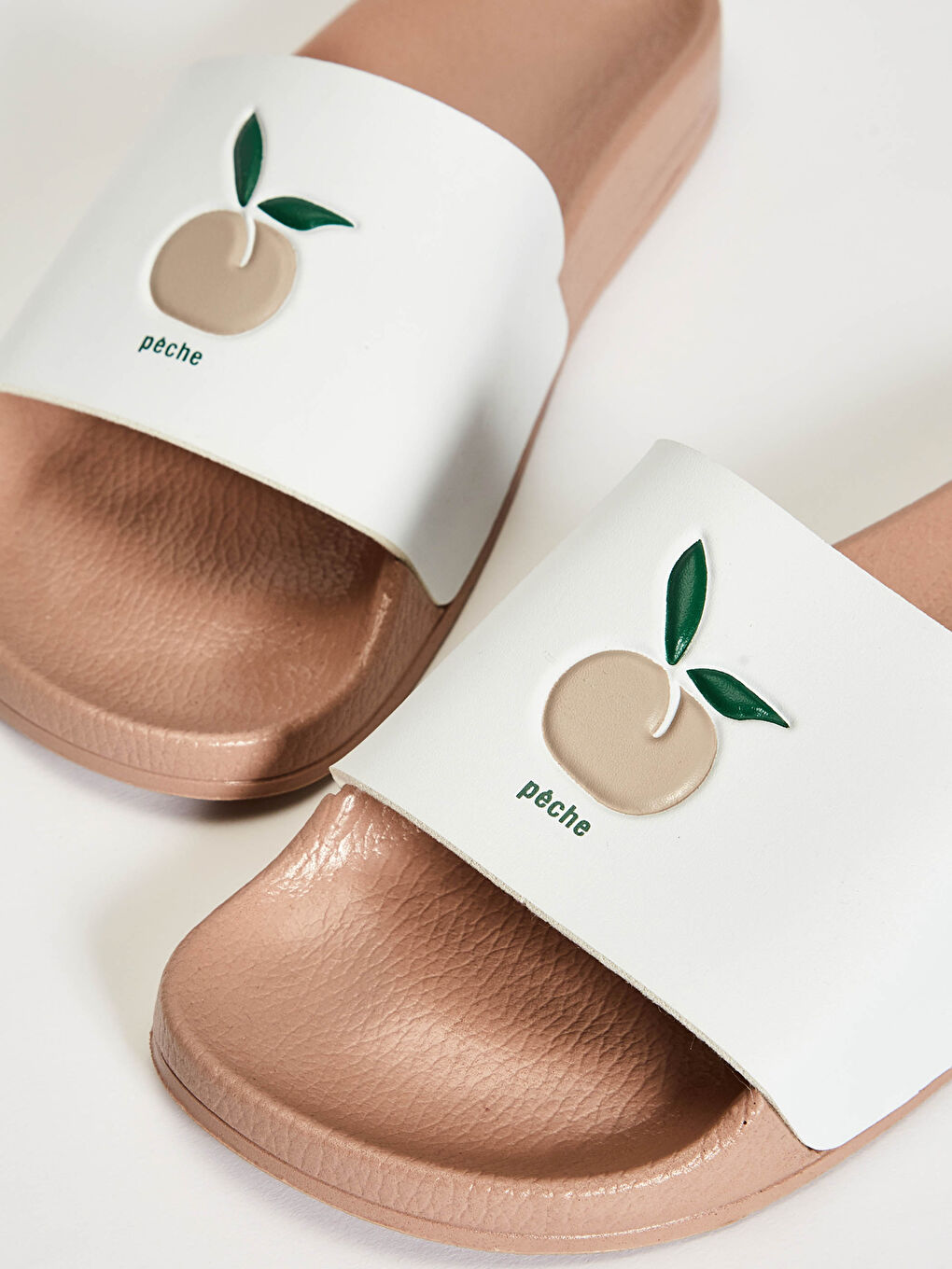 Pembe Kadın Baskılı Terlik-4