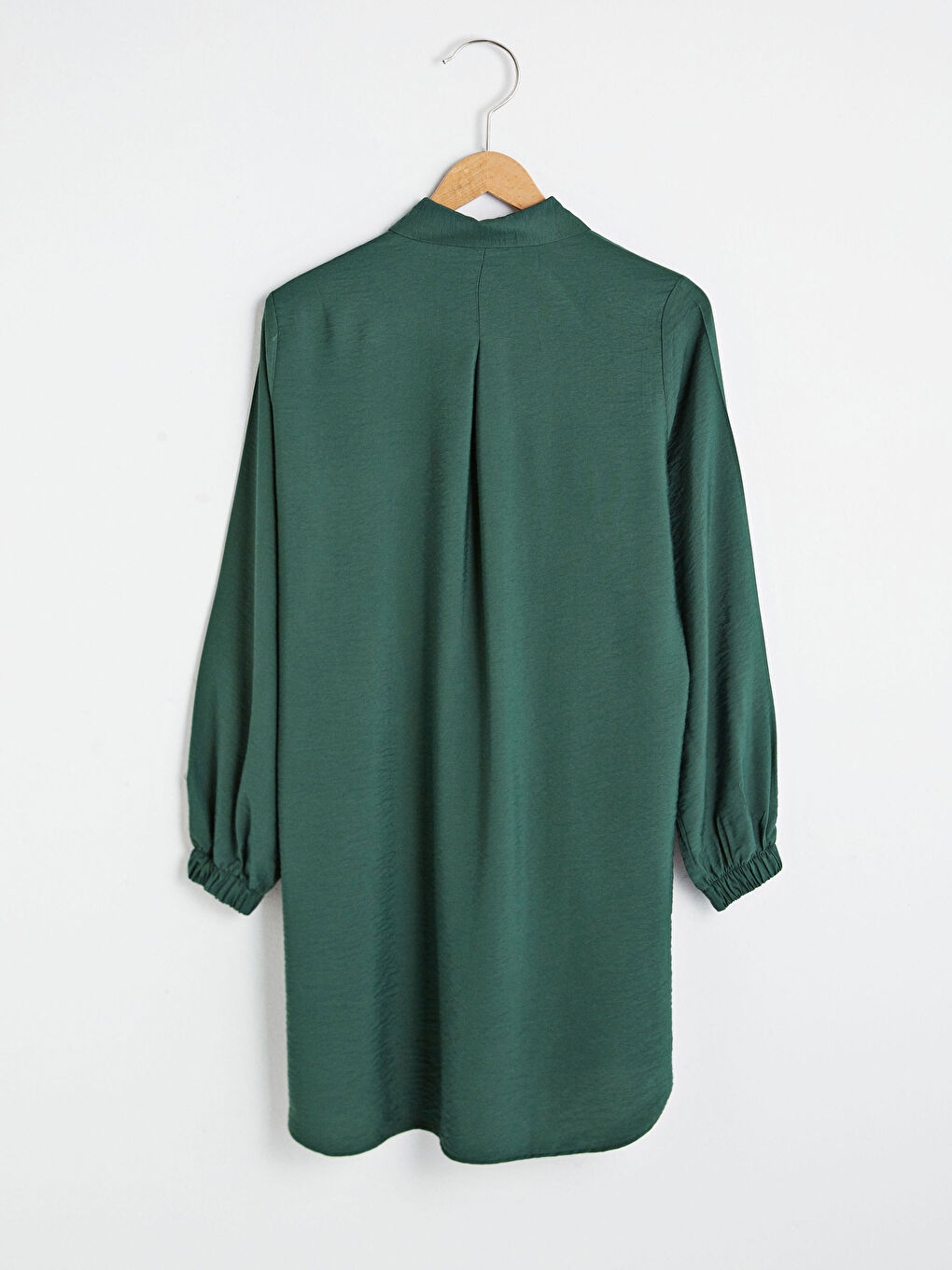 Plain Long Sleeve Women's Shirt Tunic-5