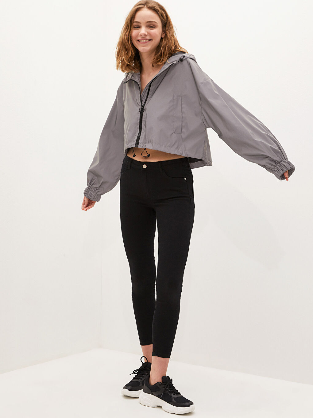 Žena CRNA Kišni kaput-2