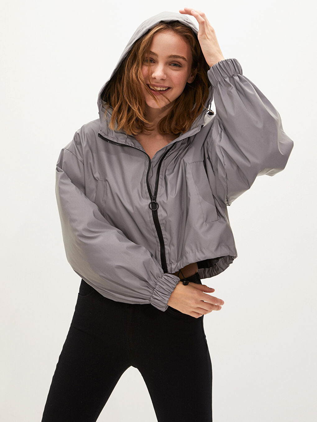 Žena CRNA Kišni kaput-1