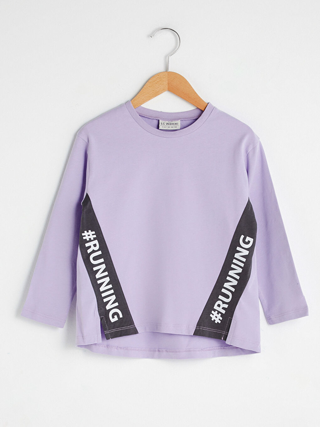 LCW Kids Crew Neck Printed Long Sleeve Girls' T-Shirt -S1BL32Z4-FKW