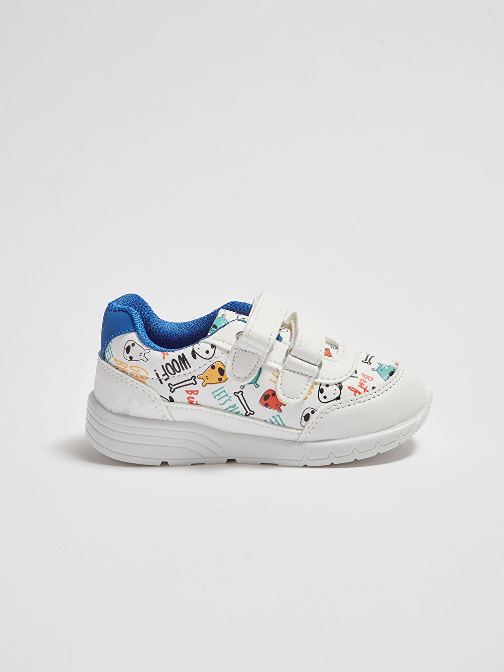 Beyaz Erkek Bebek Cırt Cırtlı Günlük Spor Ayakkabı-3