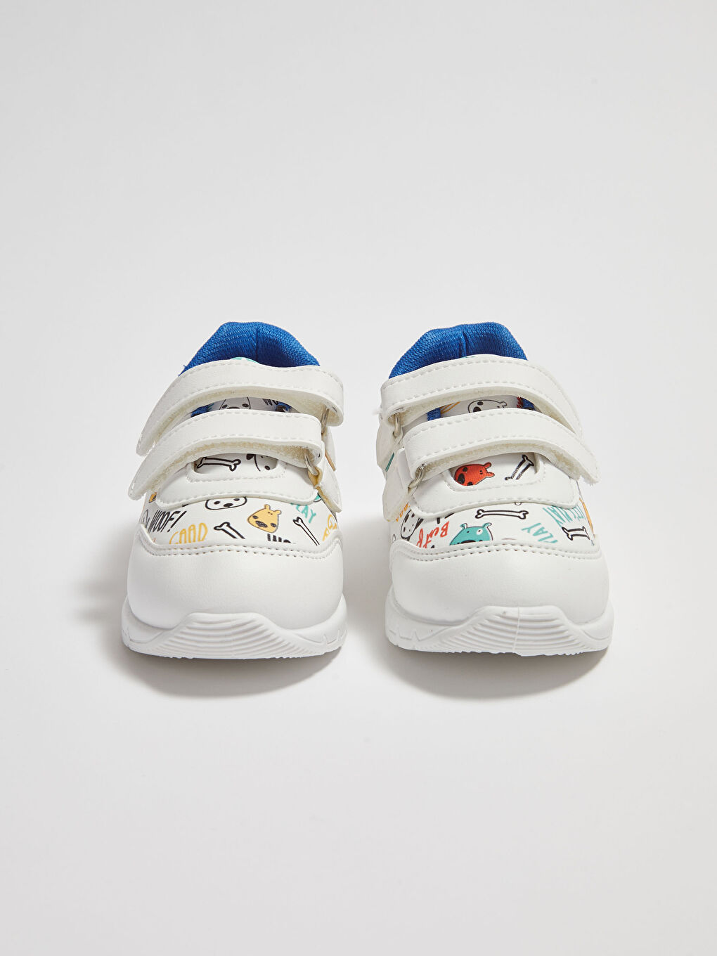 Beyaz Erkek Bebek Cırt Cırtlı Günlük Spor Ayakkabı-4