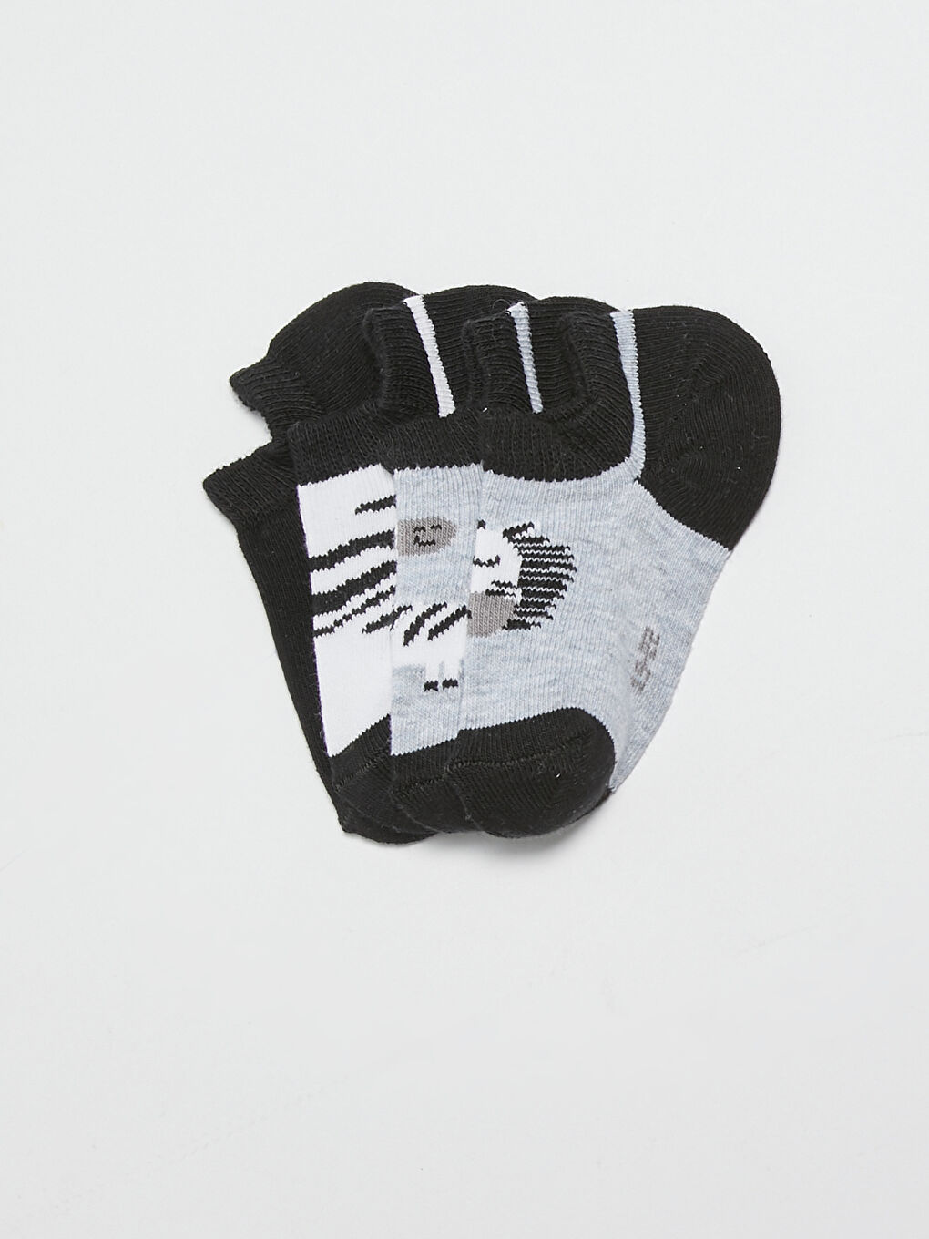Носки-следки для малышей мальчиков с принтом Кроссовки, 4 штуки
