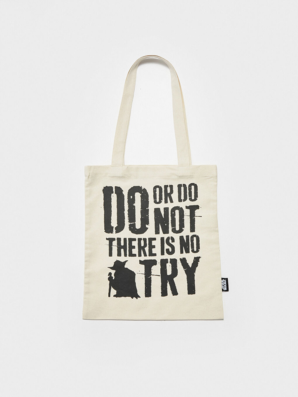 Siyah Baskılı Alışveriş Çantası-1