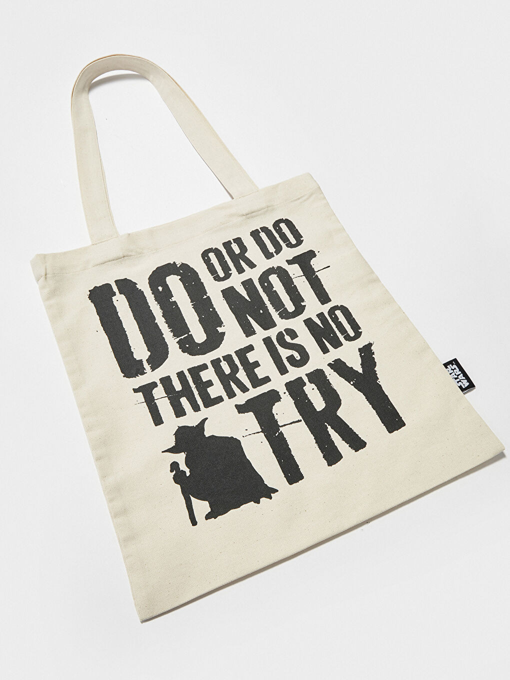 Siyah Baskılı Alışveriş Çantası-2