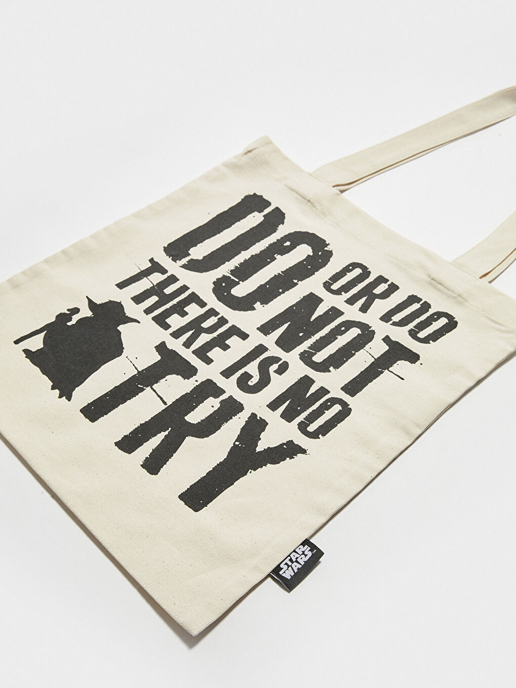 Siyah Baskılı Alışveriş Çantası-3