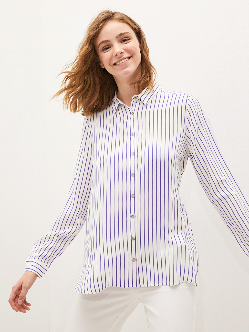 Striped Viscose Shirt-4