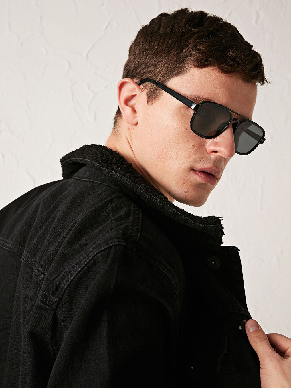 Geacă din denim cu croială standard-2