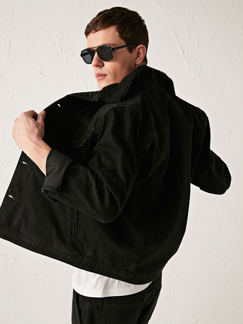 Geacă din denim cu croială standard-3