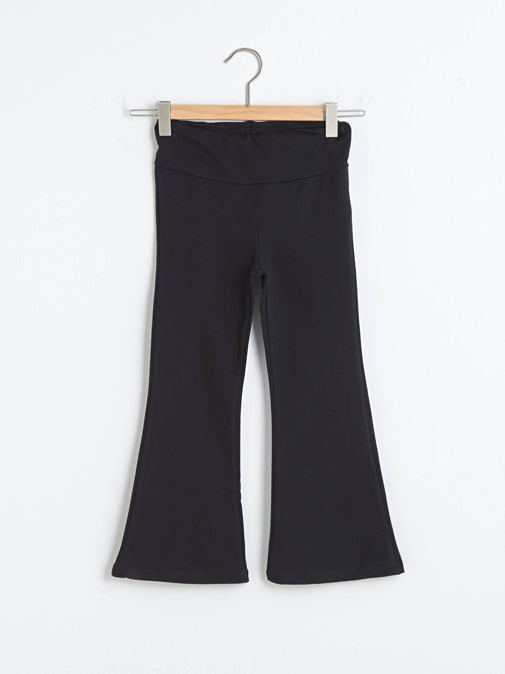 Pantalon de survêtement basique en coton à jambes larges pour fille