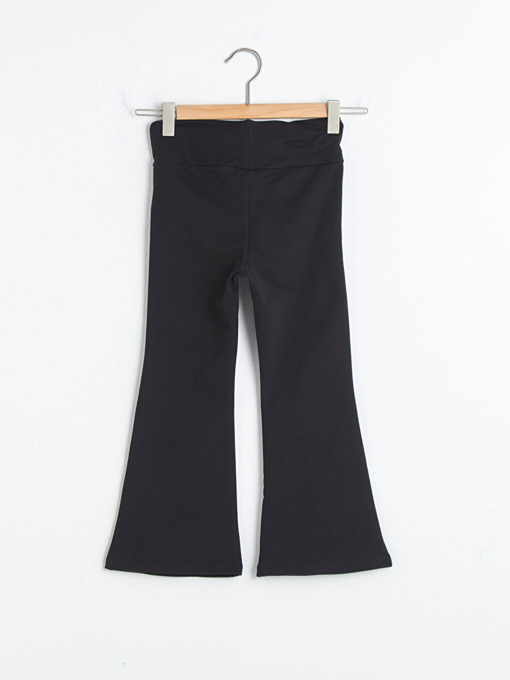 Pantalon de survêtement basique en coton à jambes larges pour fille-1