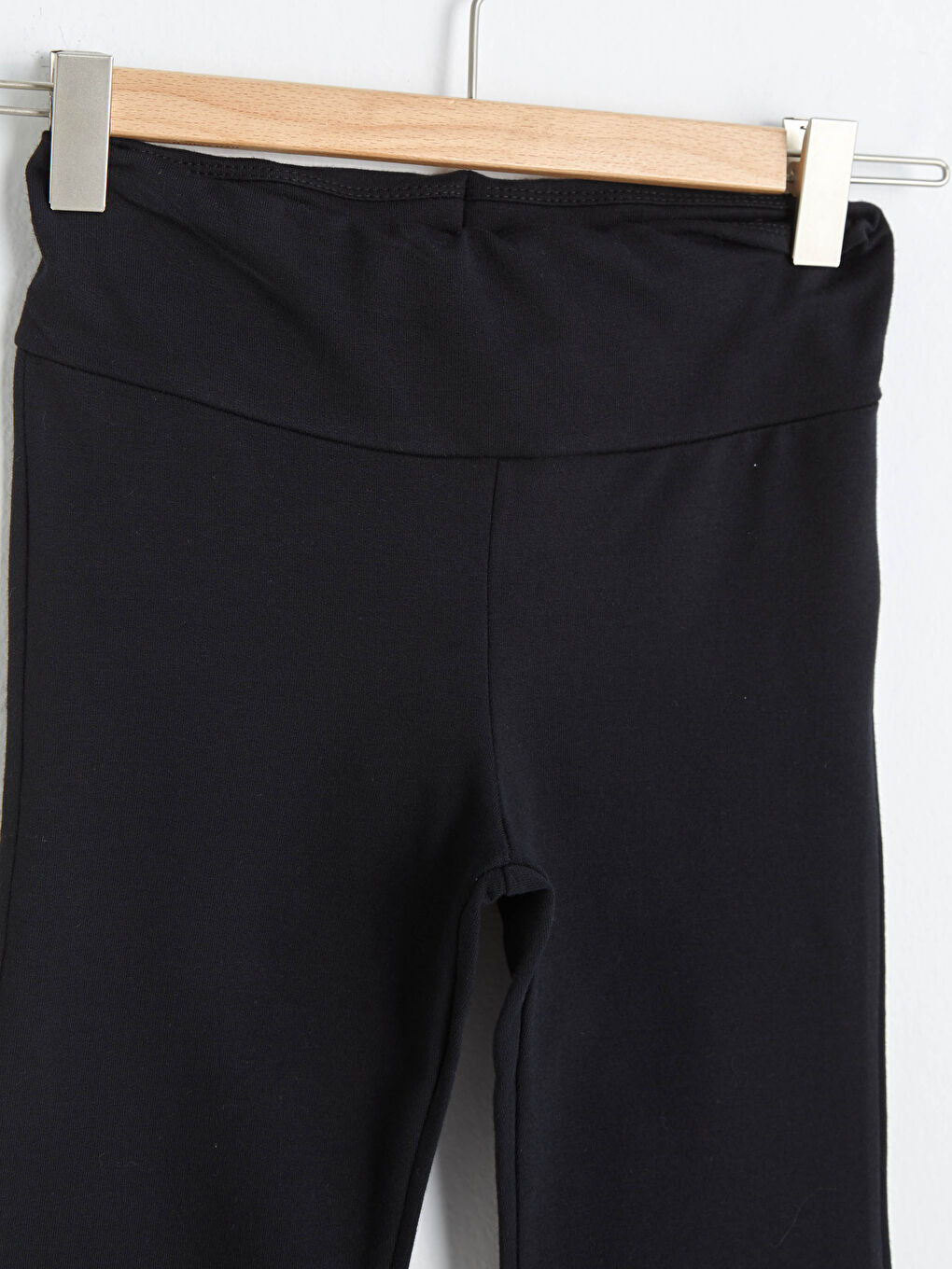 Pantalon de survêtement basique en coton à jambes larges pour fille-2