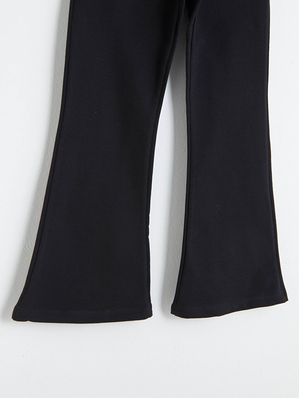 Pantalon de survêtement basique en coton à jambes larges pour fille-3