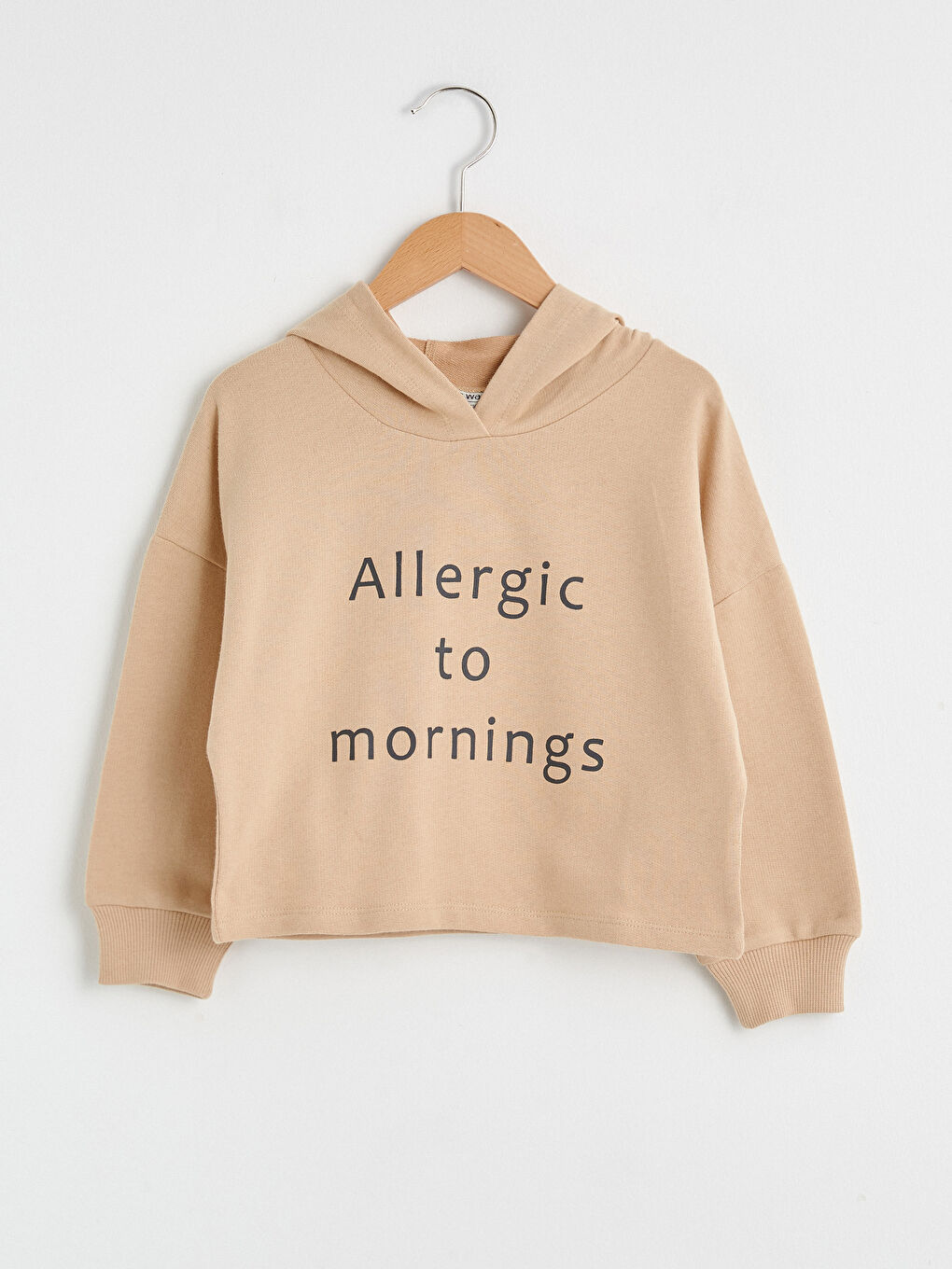 Girl's Letter Printed Hoodie