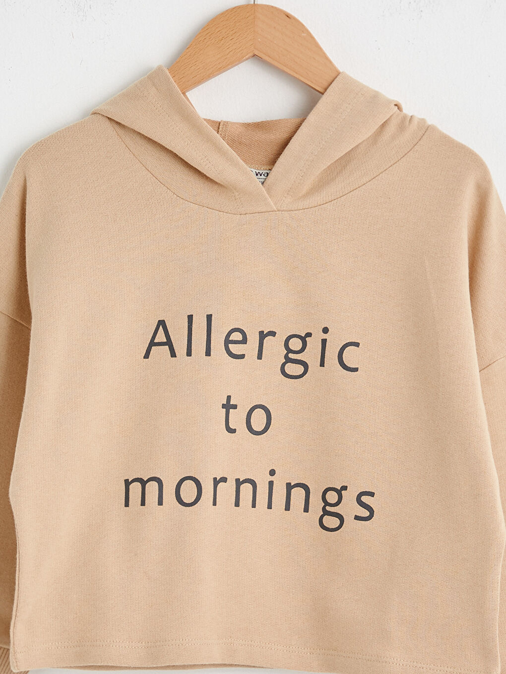 Girl's Letter Printed Hoodie-2