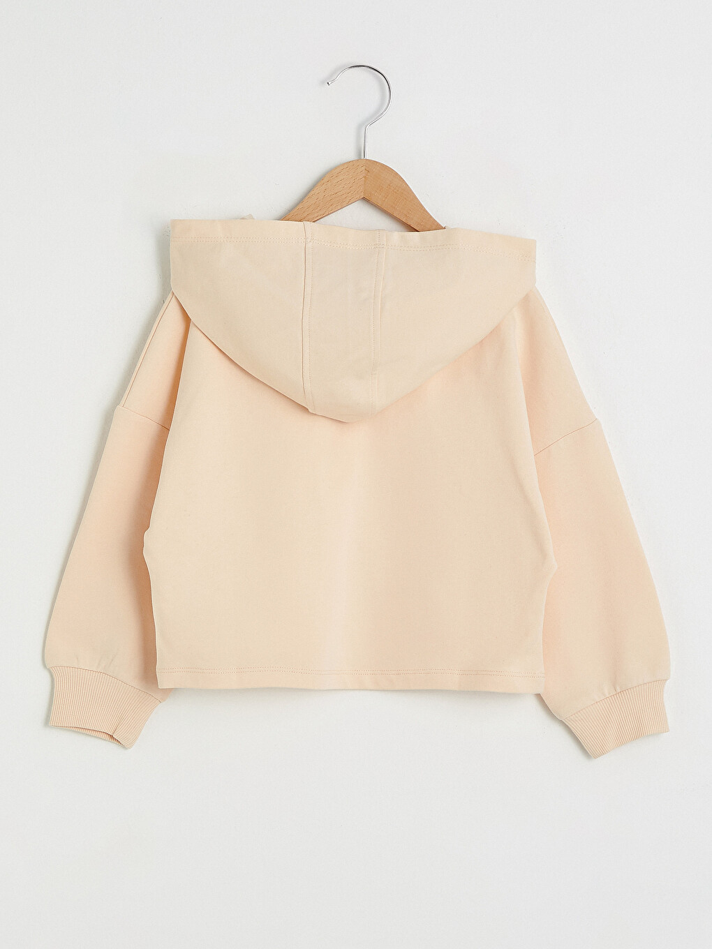 Hooded Printed Long Sleeve Girls' Sweatshirt-1