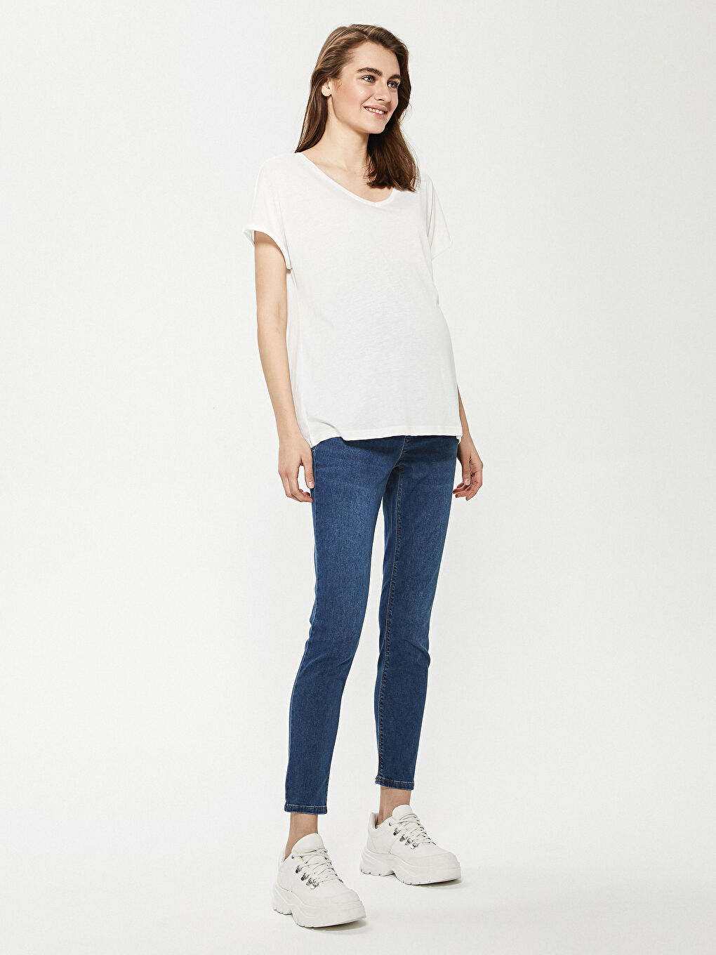 LCWAIKIKI Maternity Indigo Hamile Mercury Skinny Jean Pantolon - 8