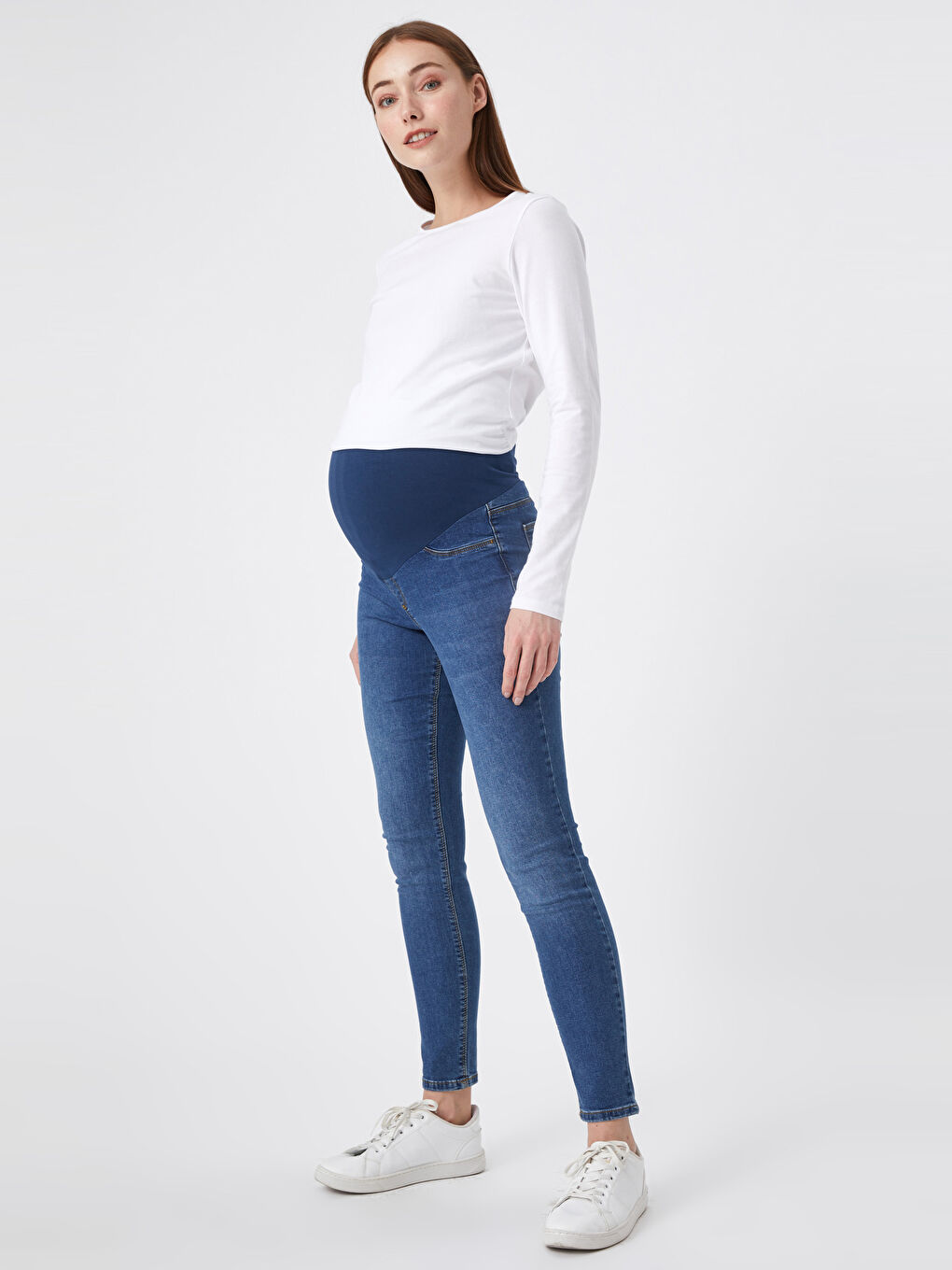 LCWAIKIKI Maternity Indigo Hamile Mercury Skinny Jean Pantolon - 3