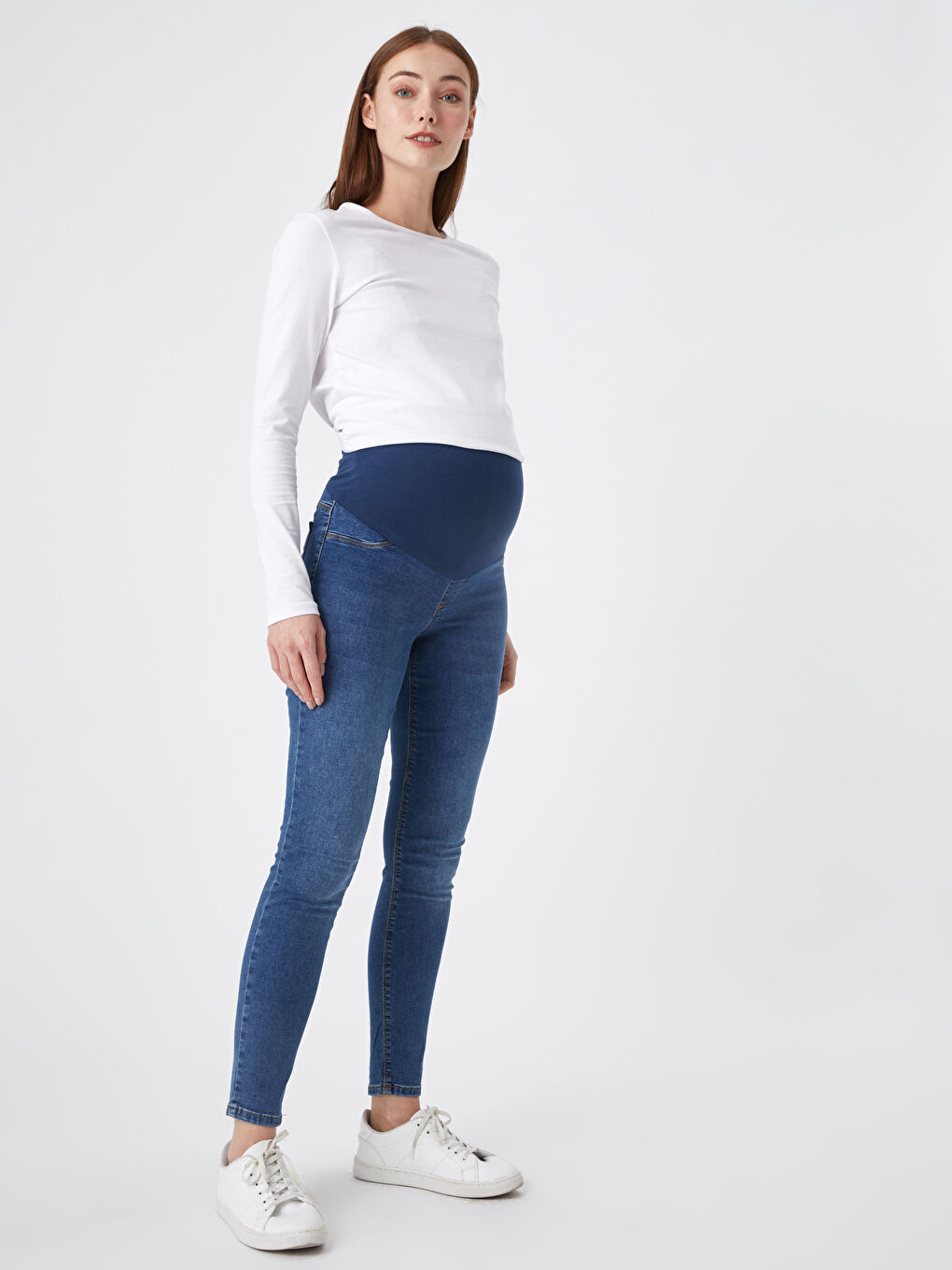 LCWAIKIKI Maternity Indigo Hamile Mercury Skinny Jean Pantolon - 4
