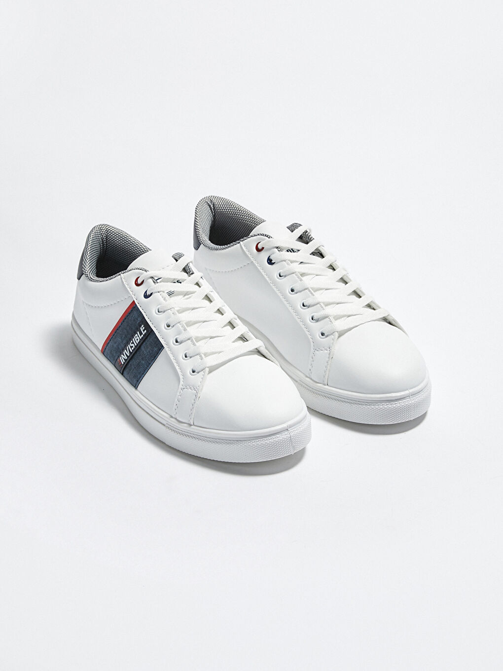 Beyaz Bağcıklı Günlük Erkek Spor Ayakkabı