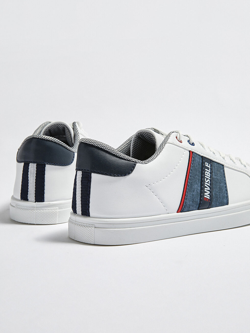 Beyaz Bağcıklı Günlük Erkek Spor Ayakkabı-3