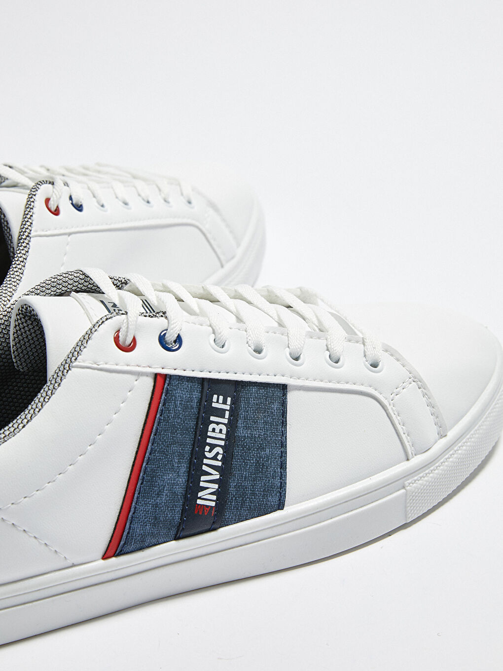 Beyaz Bağcıklı Günlük Erkek Spor Ayakkabı-4