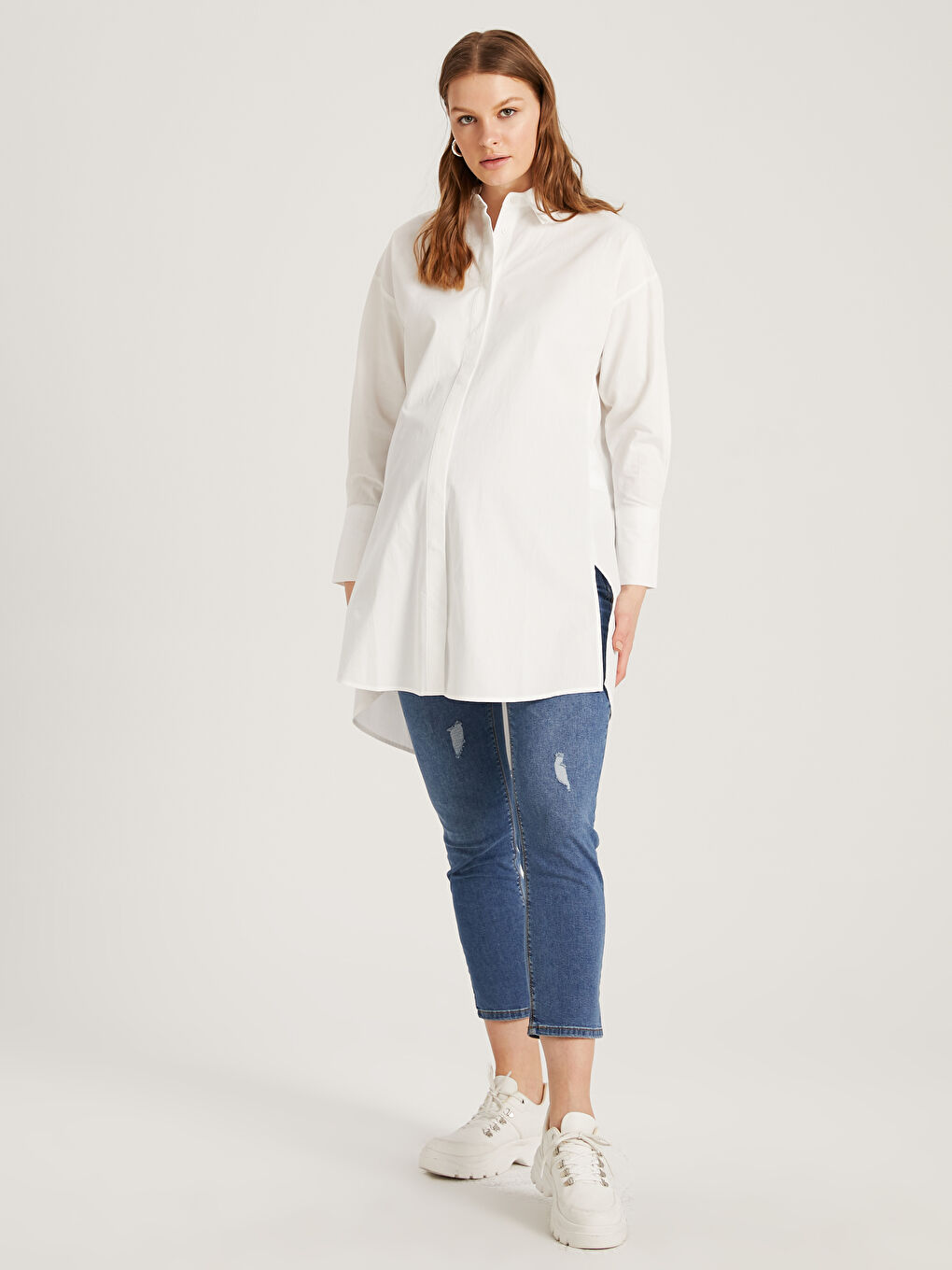 İndigo Mercury Skinny Fit Hamile Jean Pantolon-1