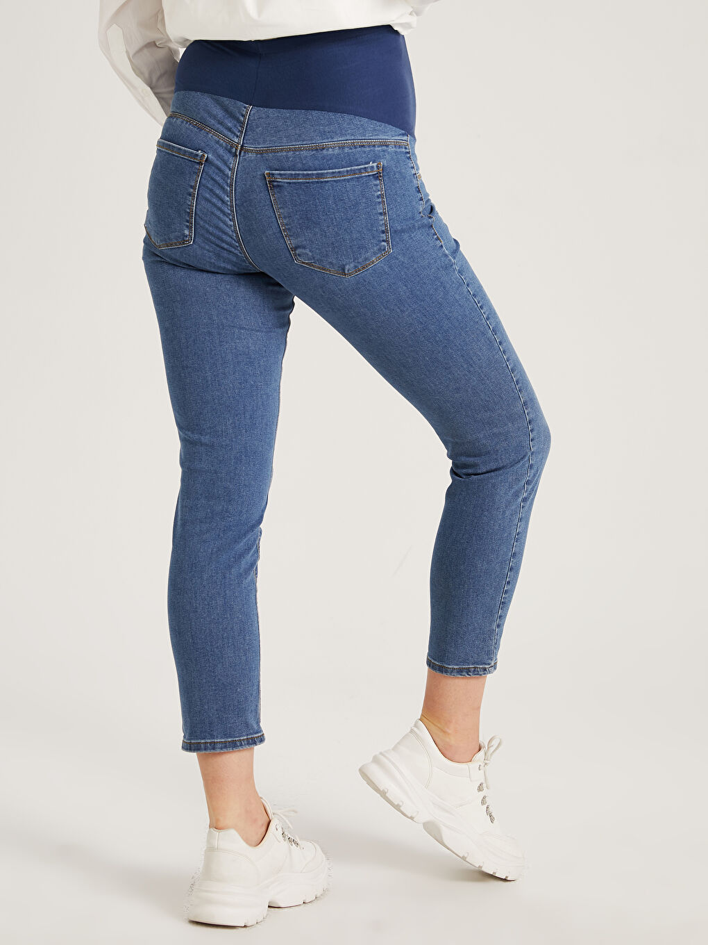 İndigo Mercury Skinny Fit Hamile Jean Pantolon-3
