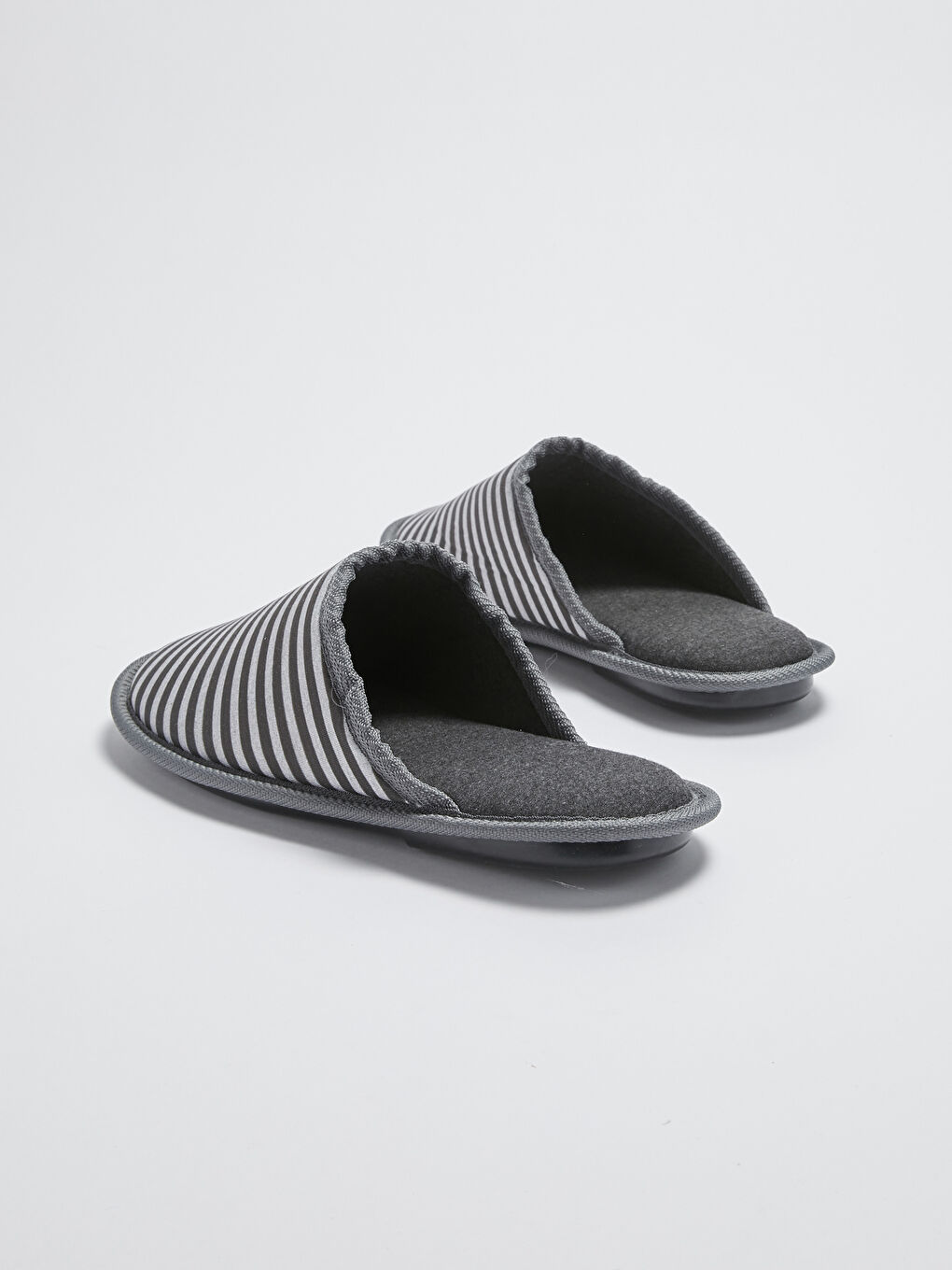 Men's Striped House Slippers-3