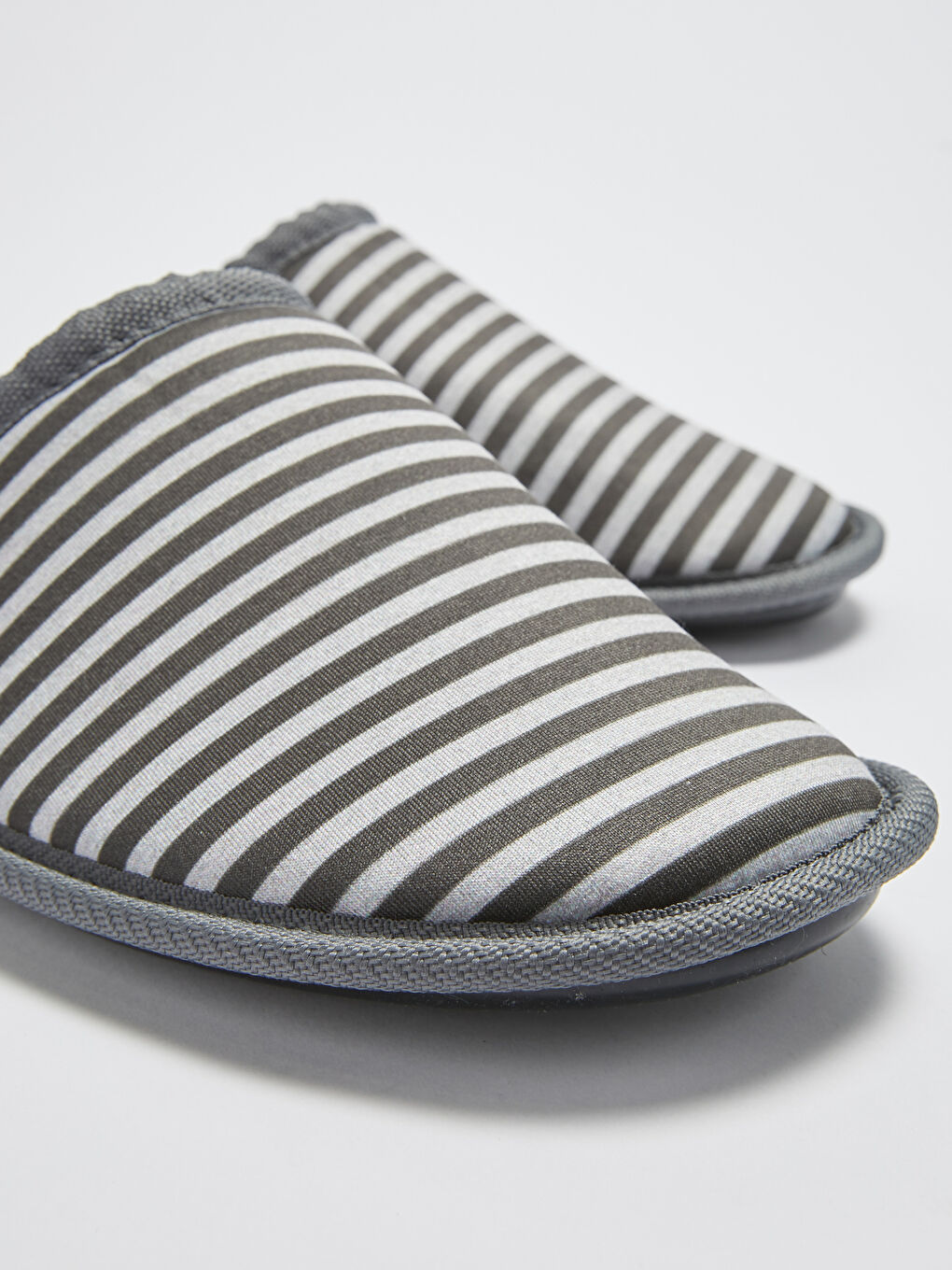 Men's Striped House Slippers-4