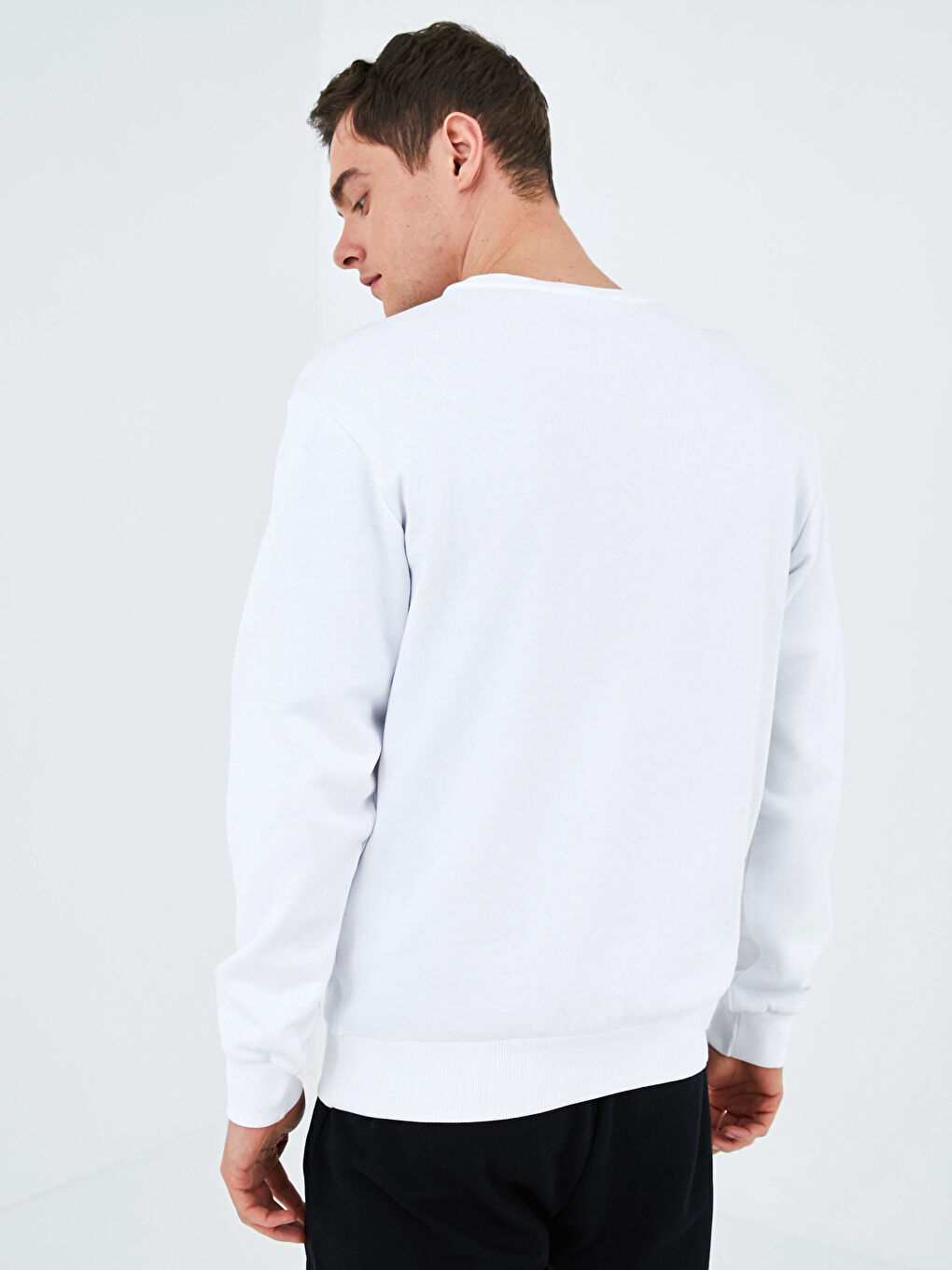 XSIDE Crew Neck Long Sleeve Printed Men's Sweatshirt -S1BQ35Z8-K7U