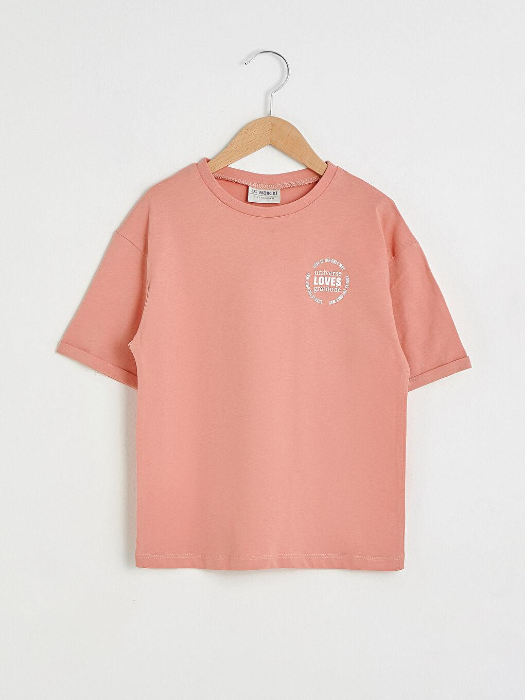 Mercan Bisiklet Yaka Basic Kısa Kollu Kız Çocuk Tişört