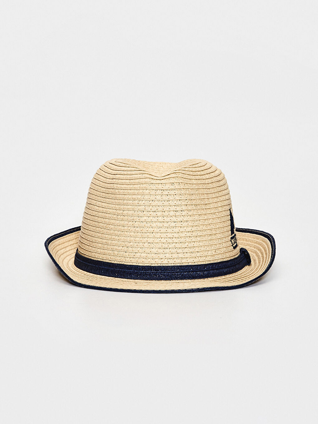 Baby Boy Straw Fedora Hat-1