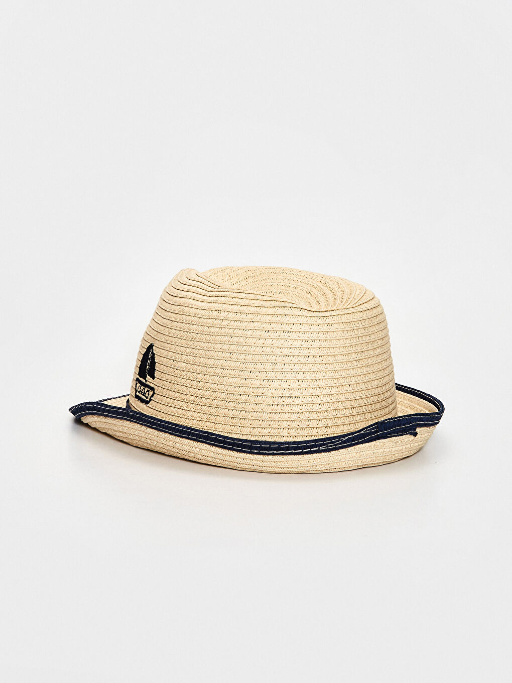 Baby Boy Straw Fedora Hat-3
