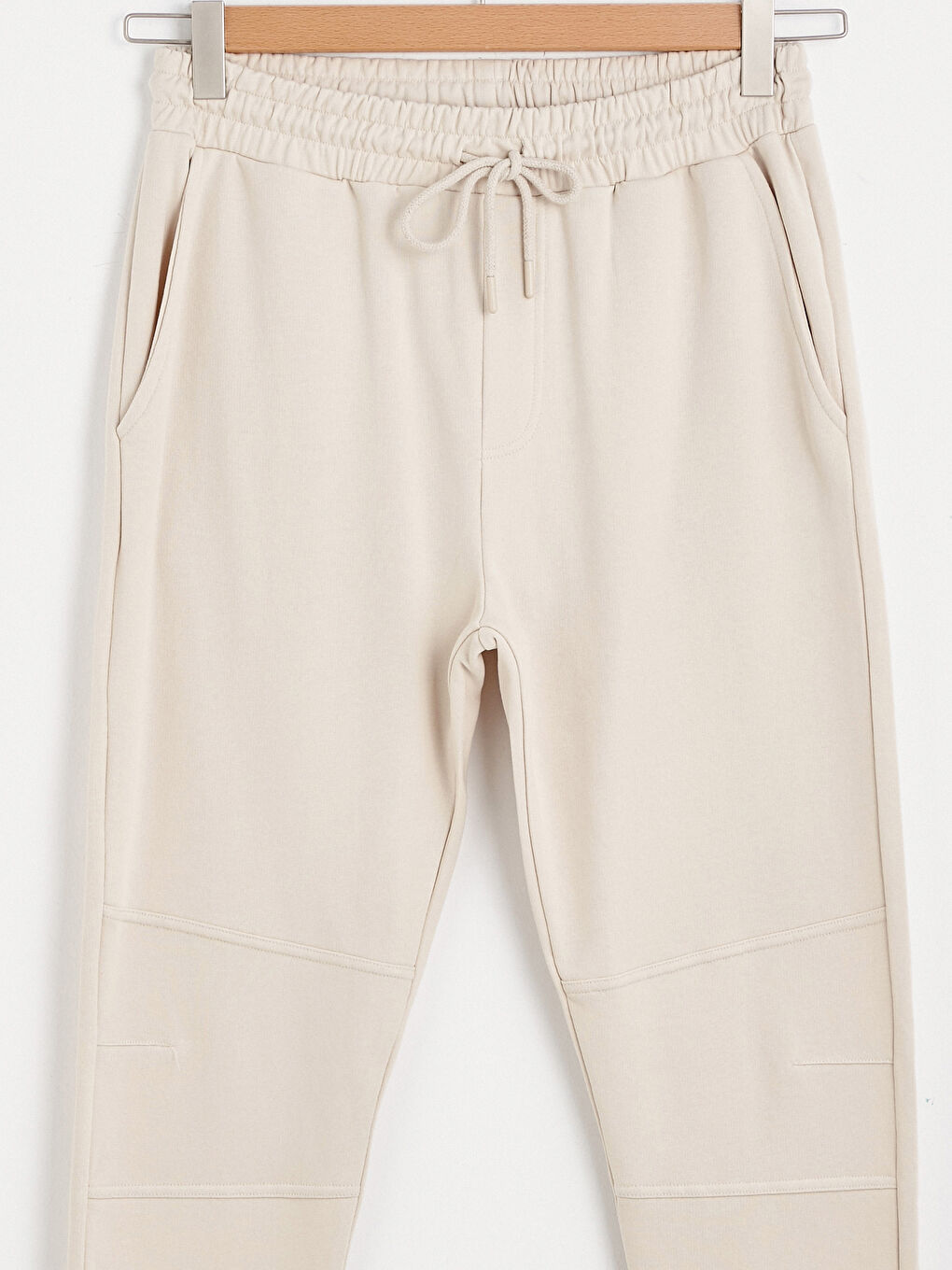 Bej Slim Fit Erkek Eşofman Altı-7