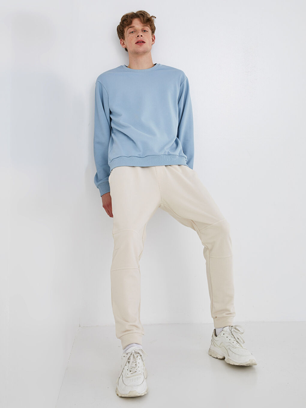 Bej Slim Fit Erkek Eşofman Altı