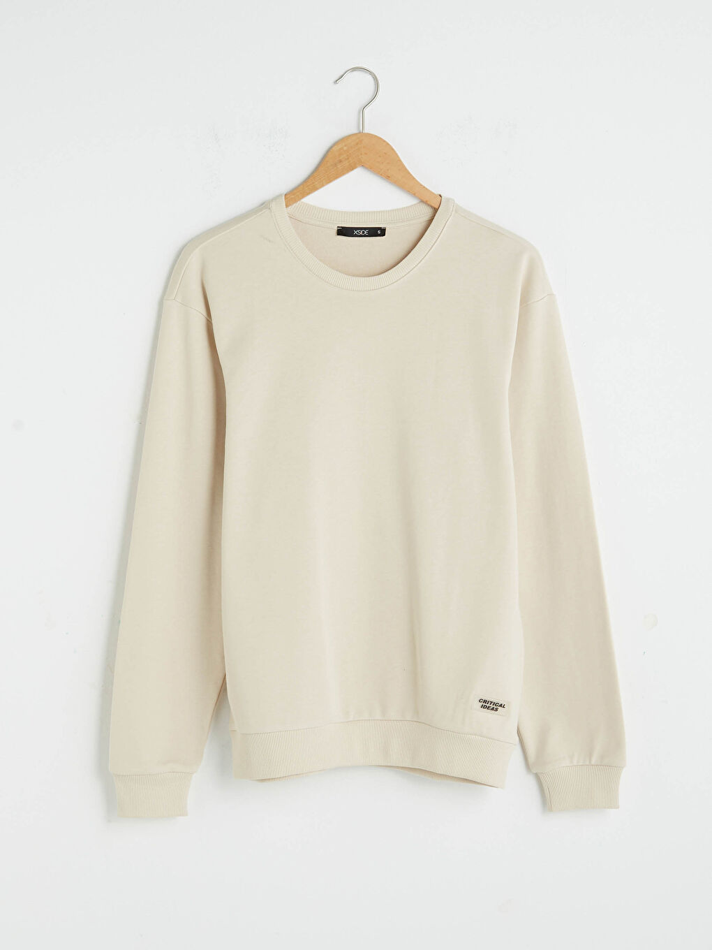 Чоловічий світшот з круглим вирізом і довгими рукавами