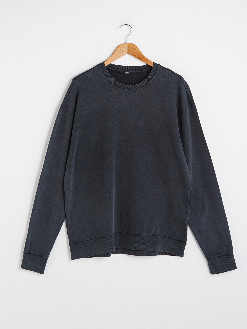 Oversize Crew Neck Long Sleeve Men's Sweatshirt-5