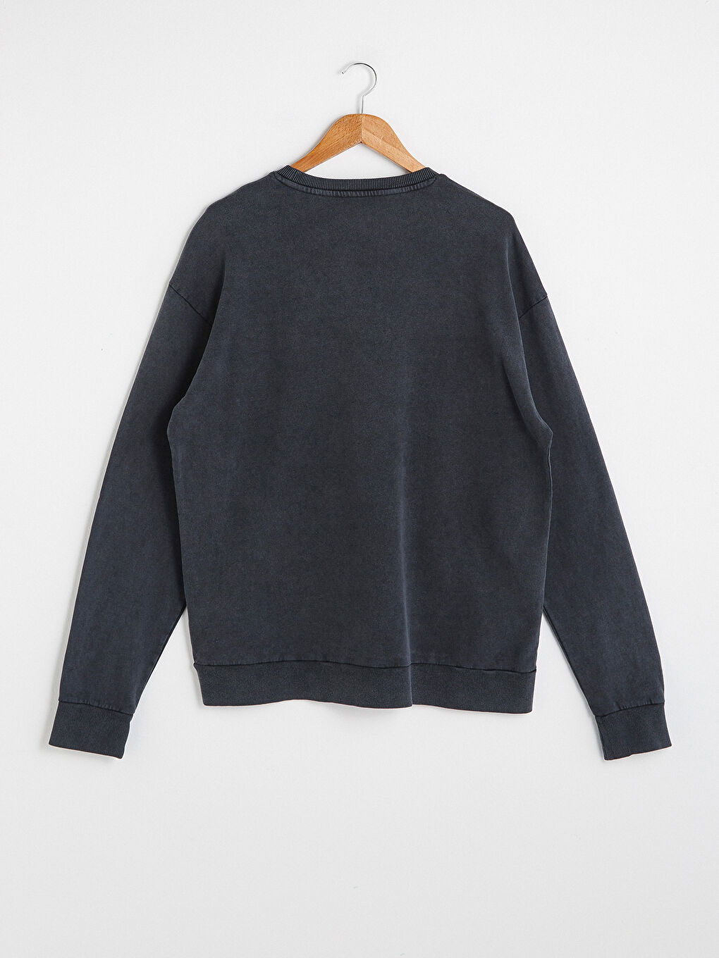 Oversize Crew Neck Long Sleeve Men's Sweatshirt-6