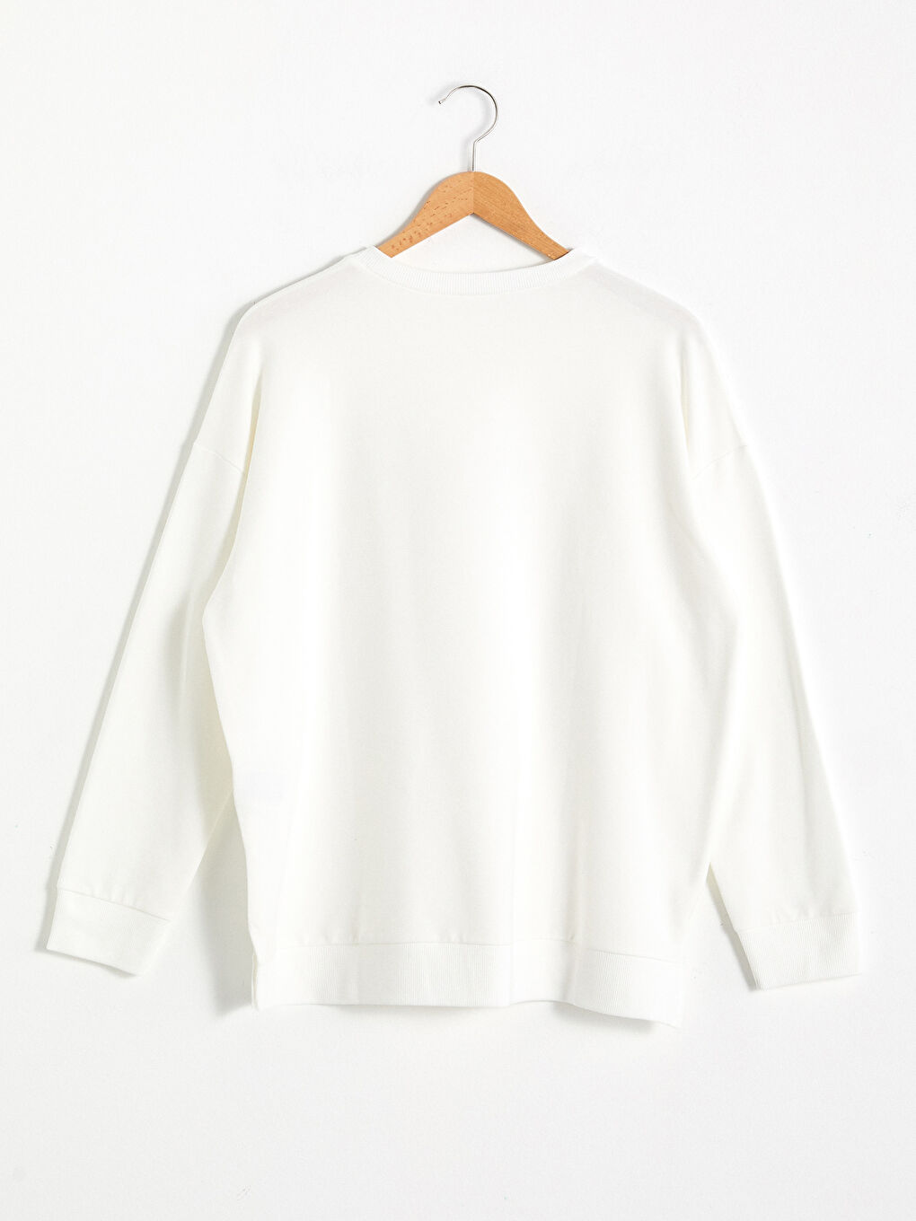 Sweat-shirt à slogan imprimé col rond-6