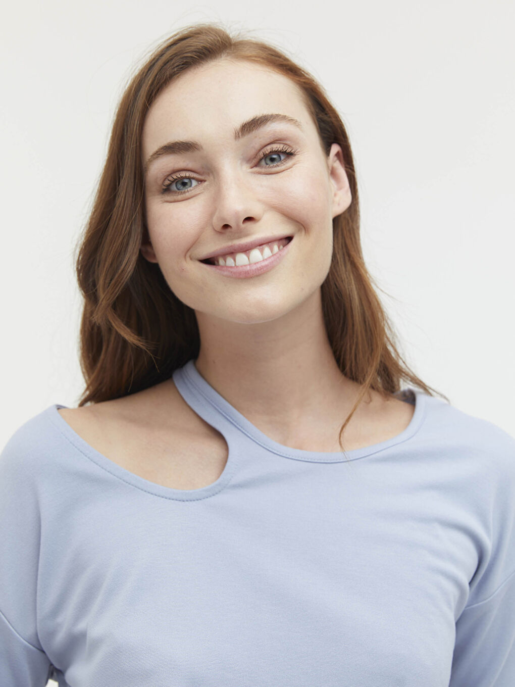 LCWAIKIKI Classic Shoulder Detailed Crew Neck Blouse -S1BS00Z8-QTS