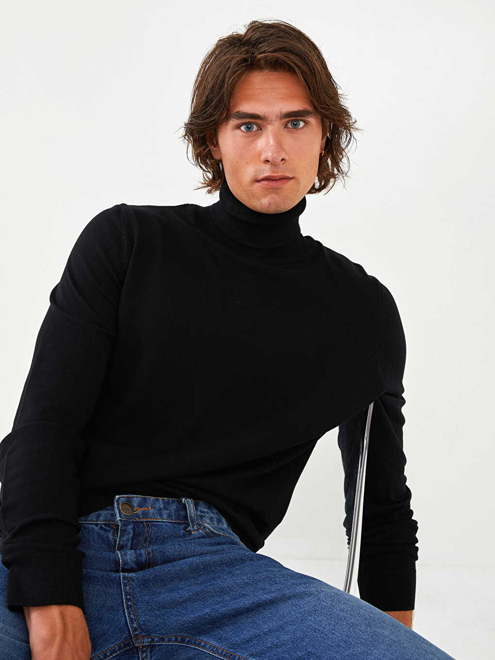 XSIDE Turtleneck Thin Knitwear Sweater - S1BS62Z8-CVL | LC Waikiki