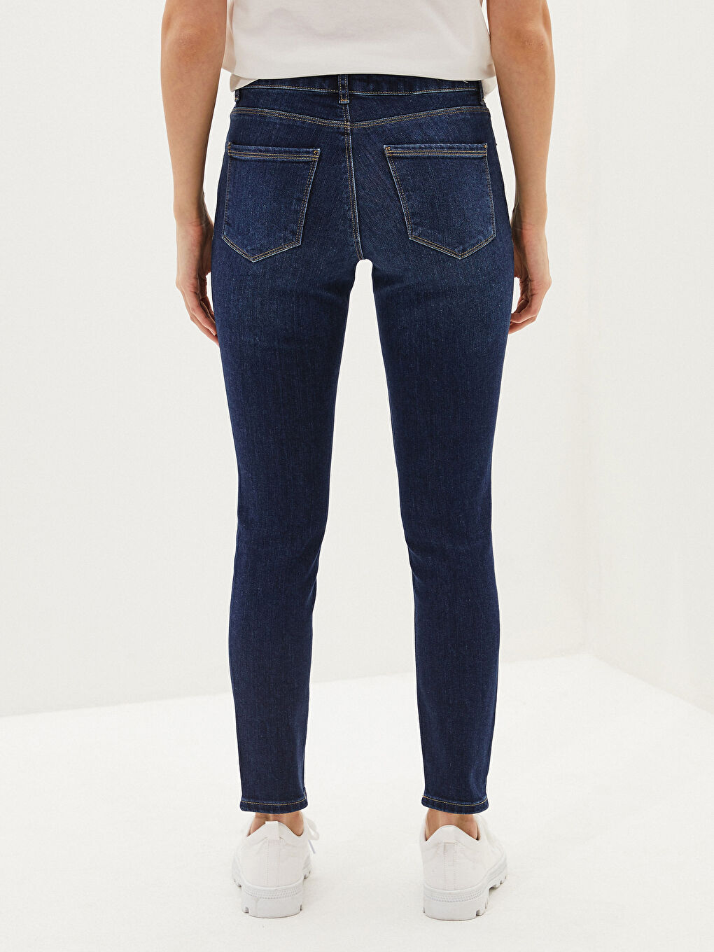 LCW Jeans Κανονική Μέση Ερμής Στενή Εφαρμογή για Γυναίκες Ροντέο Τζιν Παντελόνι -S1BS87Z8-309
