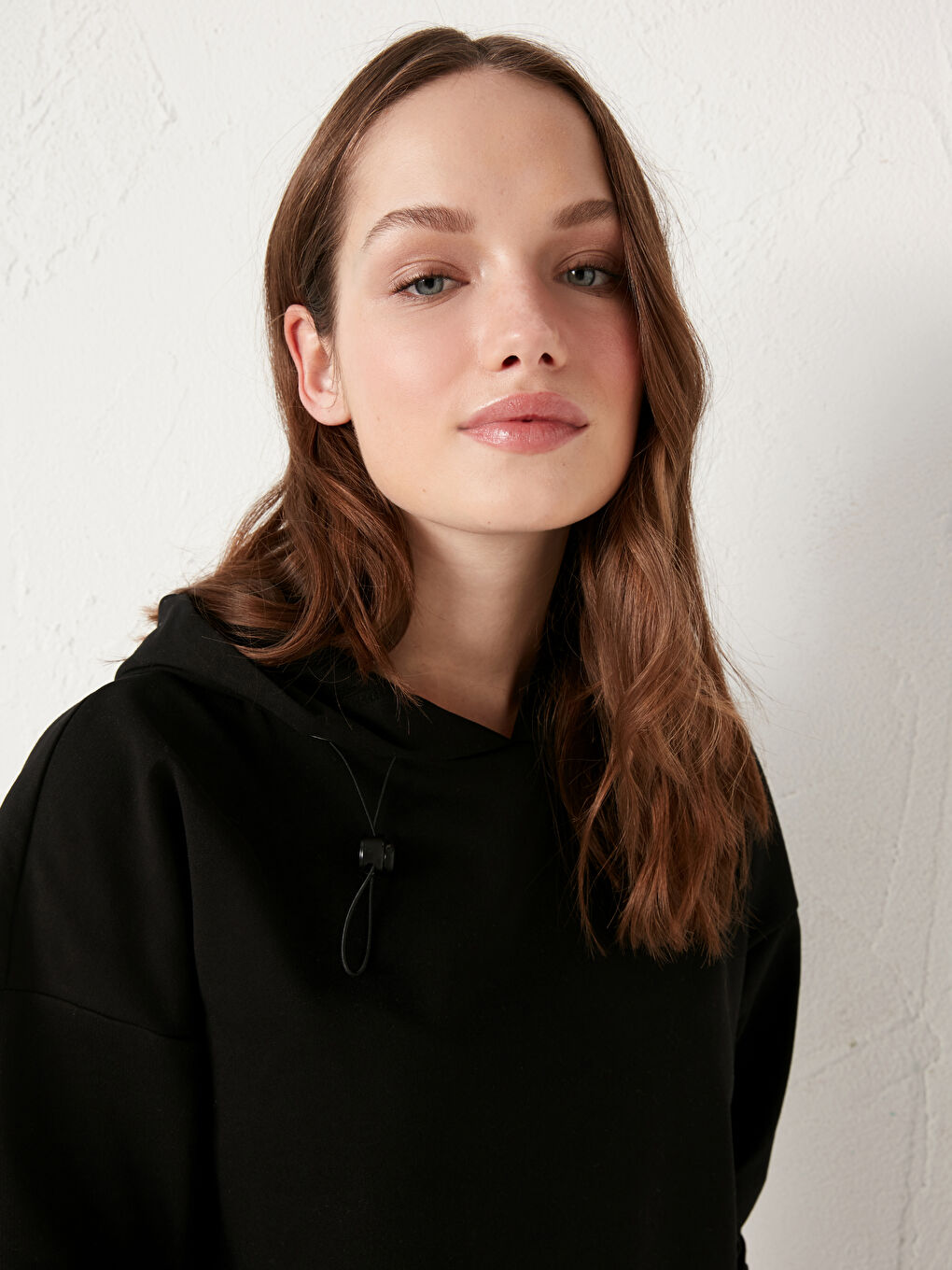 Basic Hooded Sweat Dress-3